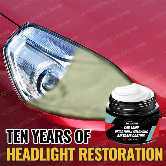 Car Headlight Restoration Polishing Kits Headlamp Scratch Remover Repair Cleaning Paste Remove Oxidation Headlight Polish Liquid